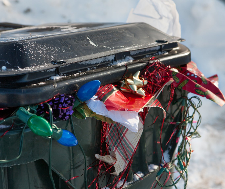 Santa and trash