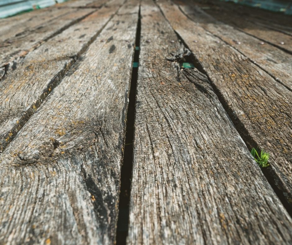 deck and fence removal- worn out deck