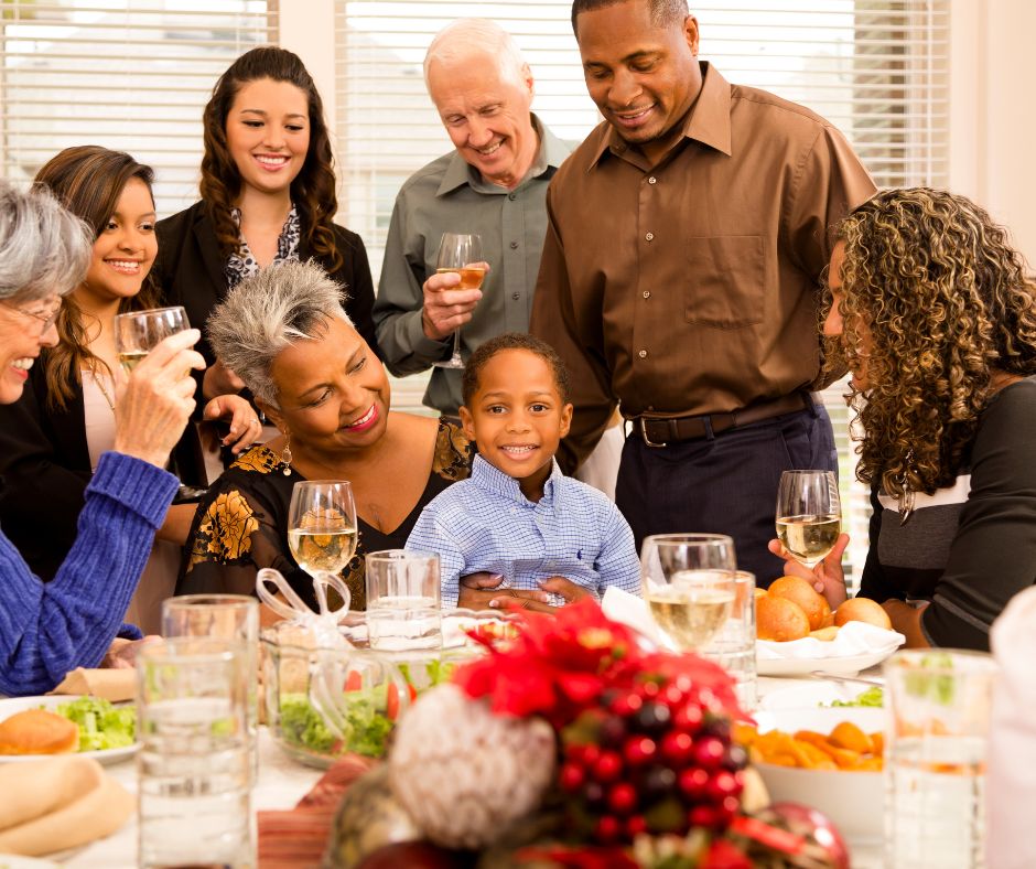 Holiday Gathering image of a family dinner