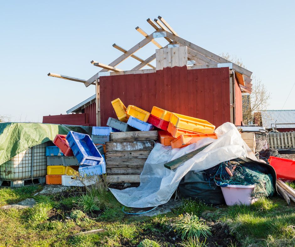 FUll Service Junk Removal shed and construction