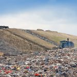 Image of a filled landfill.